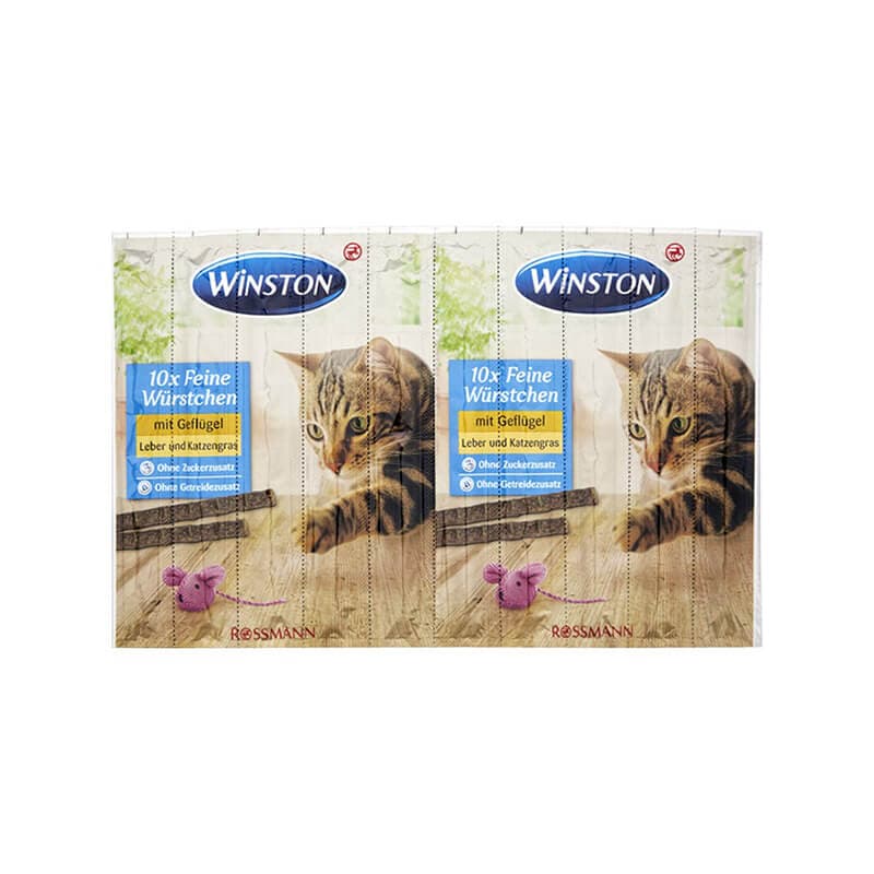 غذای تشویقی گربه «Winston» مدل مدادی نرم با طعم مرغ و جگر (یک عددی)