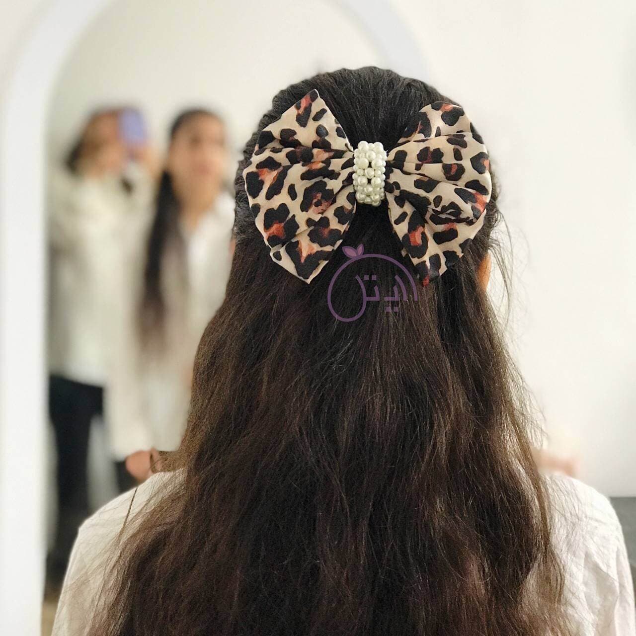 پاپیون پلنگی مرواریدی/گیره بزرگ فرانسوی — تصویر ۳