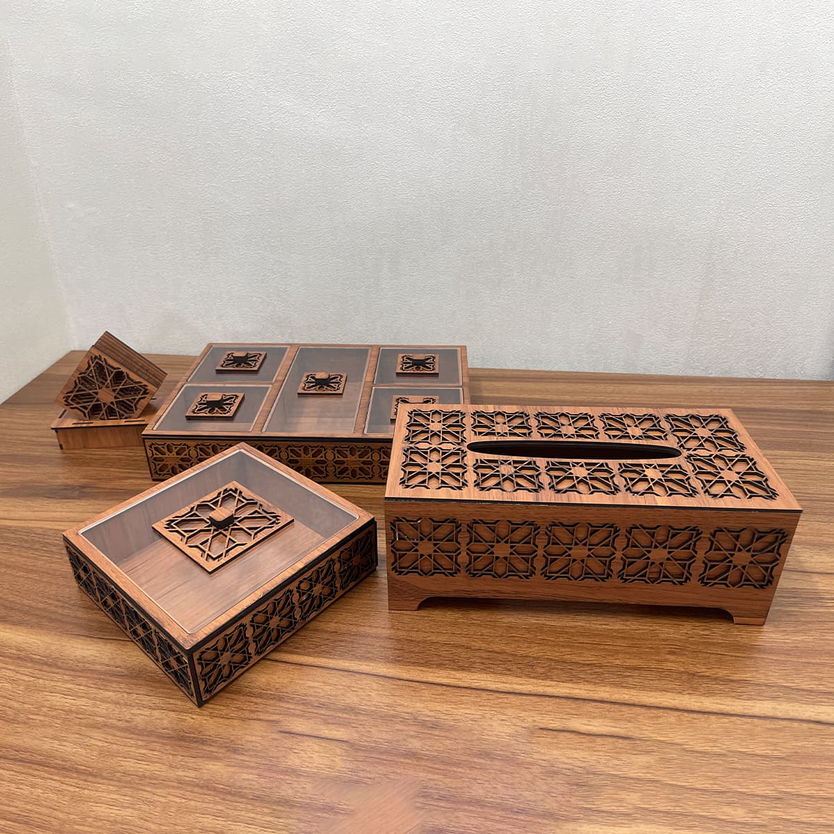 ست چوبی پذیرایی طرح اسلیمی — تصویر ۷
