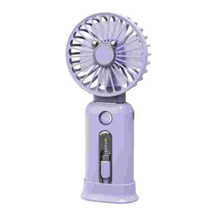 پاوربانک و پنکه قابل حمل پریمیوم WindMate با ظرفیت 10 هزار میلیآمپر ساعت – بنفش