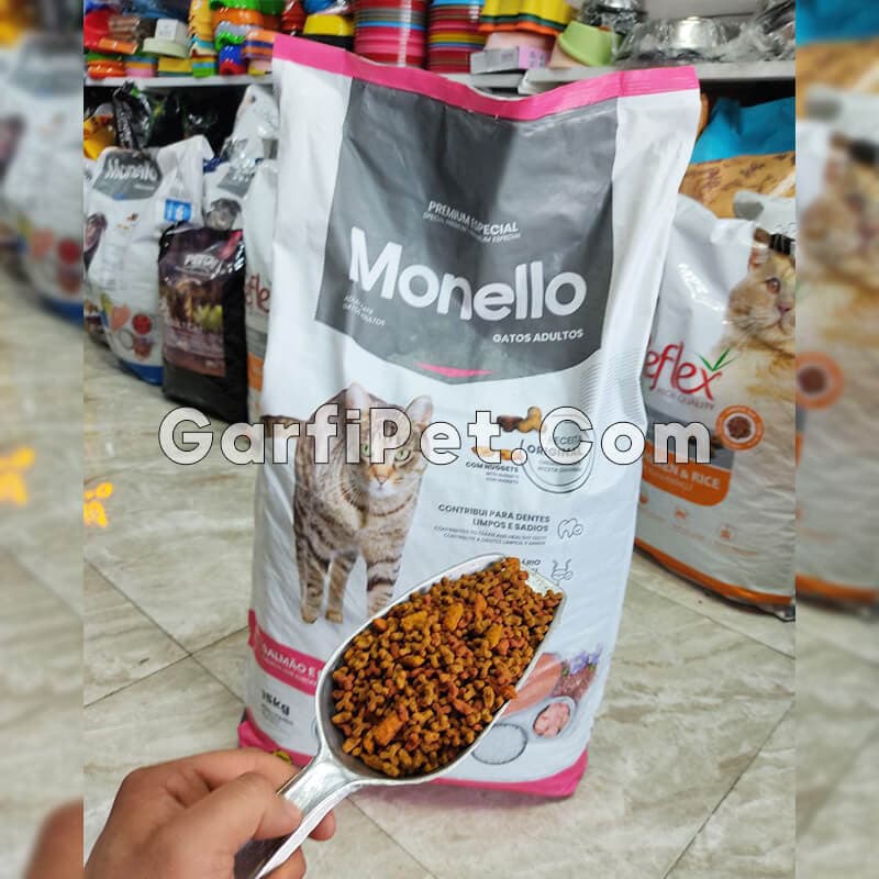 غذای خشک گربه «مونلو» مدل Mix با طعم مرغ و ماهی (یک کیلوگرم) — تصویر ۵