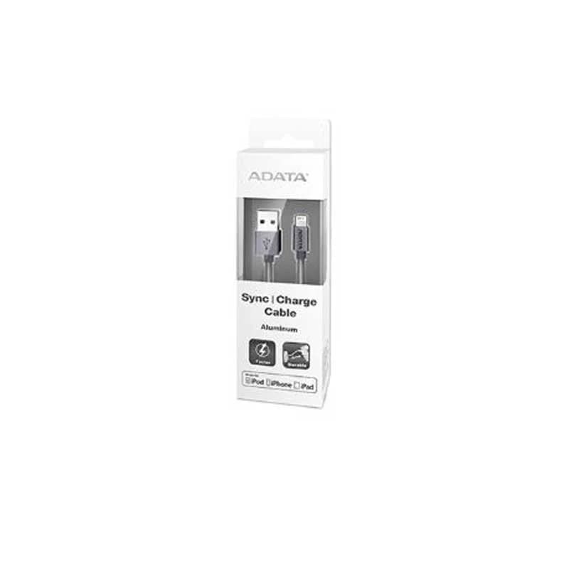 کابل تبدیل USB به لایتنینگ آلومینیومی ای دیتا مدل Sync And Charge طول 1 متر ا Adata Sync And Charge Aluminium USB To Lightning Cable 1m — تصویر ۲