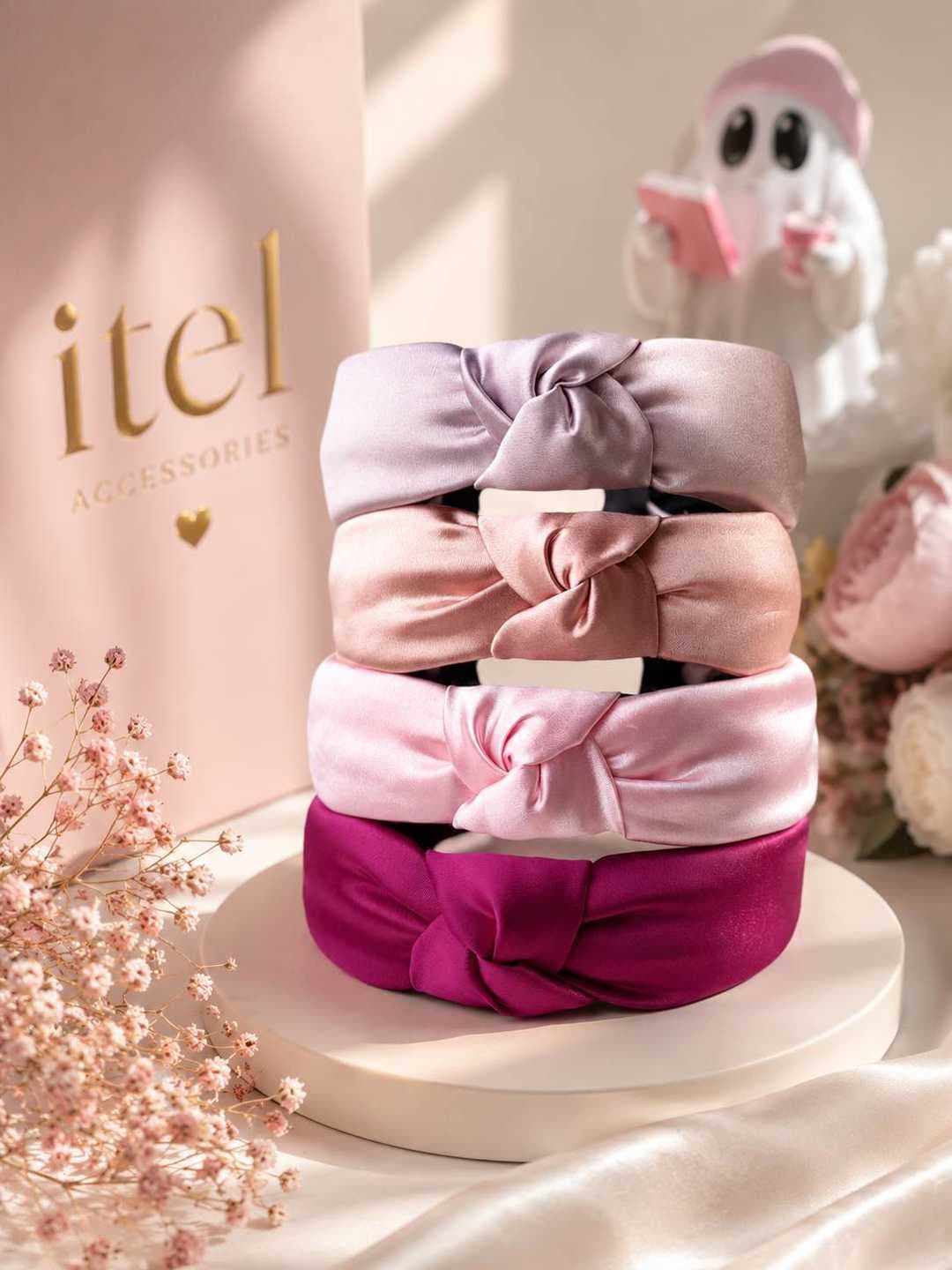 تل گرهی ساتن حجمی دخترانه