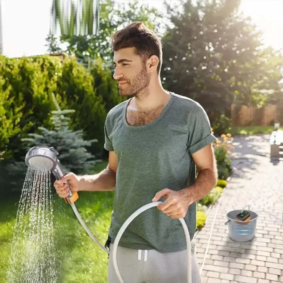 دوش شارژی مسافرتی ELECTRIC OUTDOOR SHOWER — تصویر ۴