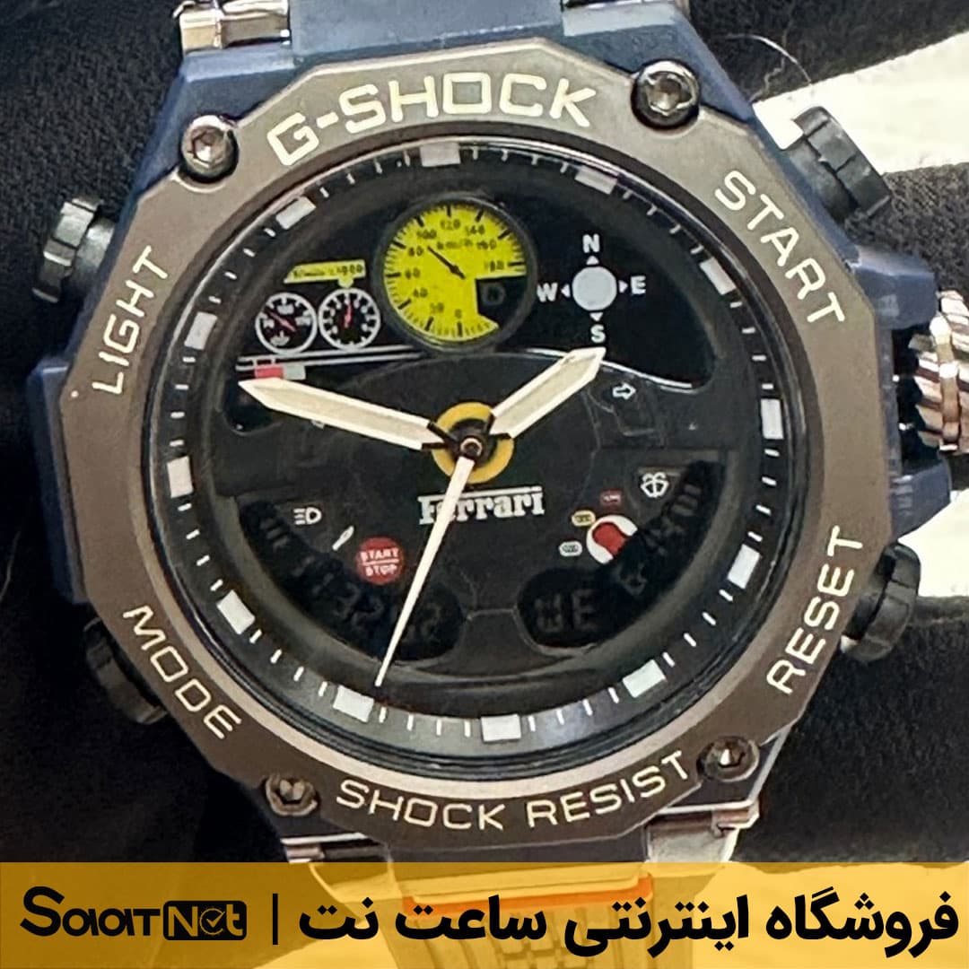 ساعت مچی دیجیتال کاسیو مدل G-Shock فراری کد ۳۰۷۸ | انتخابی شیک و مدرن برای آقایان — تصویر ۳