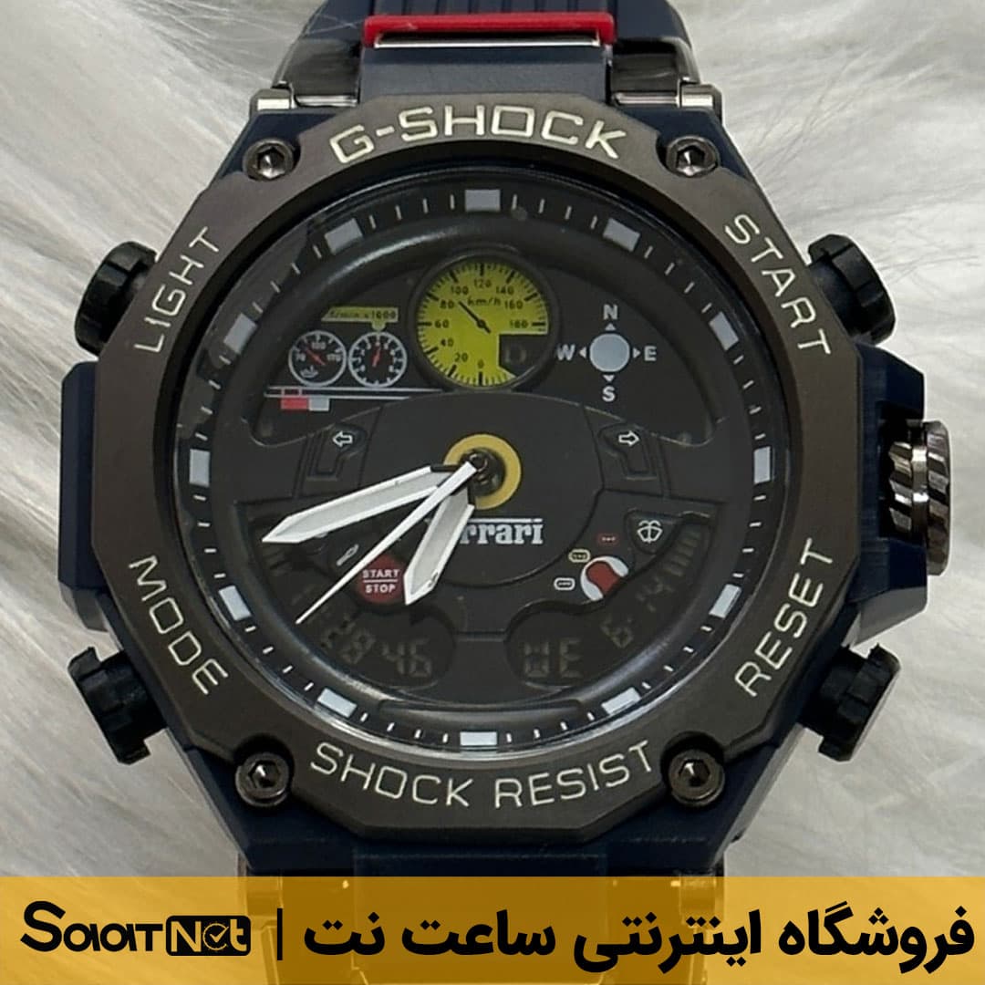 ساعت مچی دیجیتال کاسیو مدل G-Shock فراری کد ۳۰۷۸ | انتخابی شیک و مدرن برای آقایان