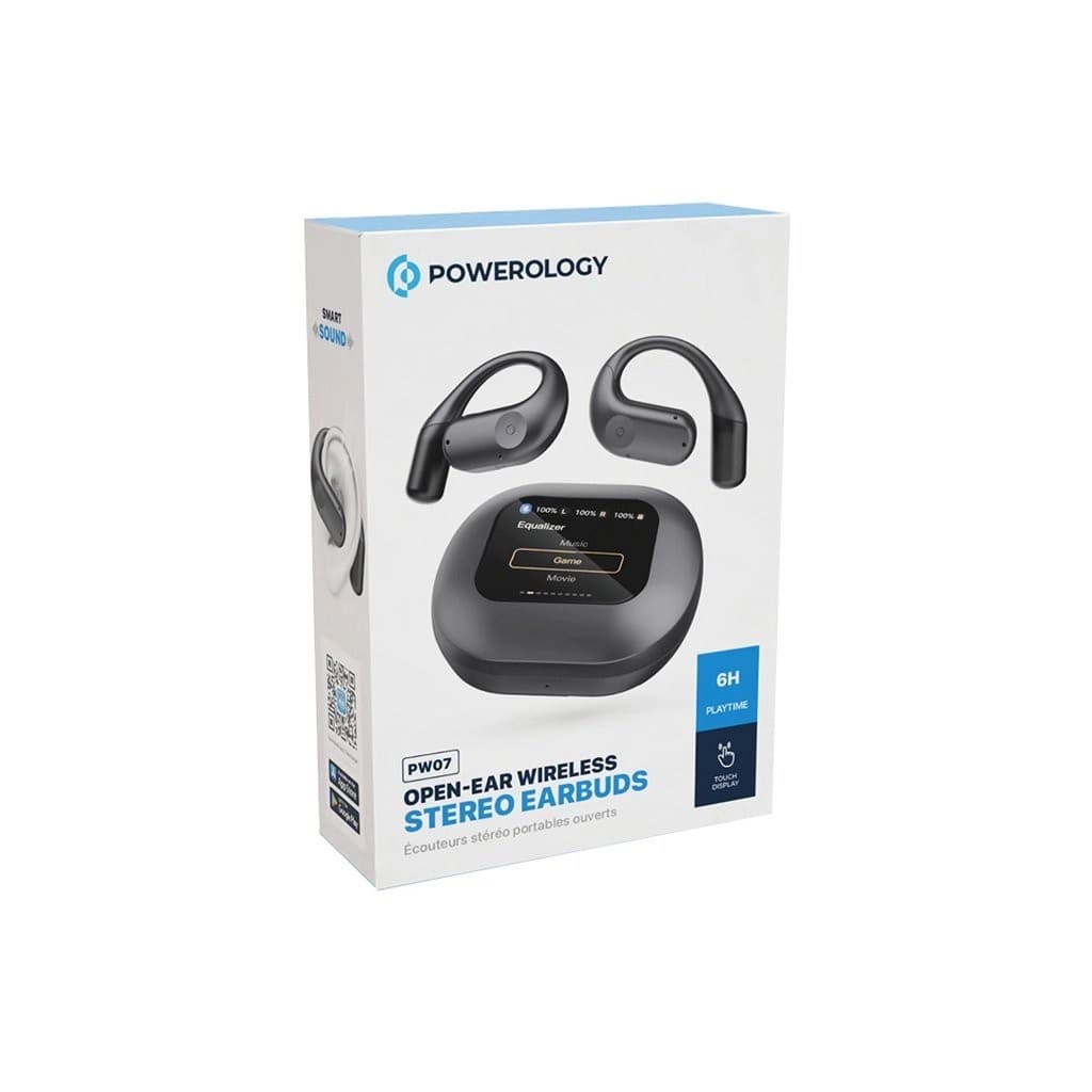 هندزفری بلوتوث القایی پاورولوژی Powerology Air Conduction ENC TWS Earbuds PWLAU007