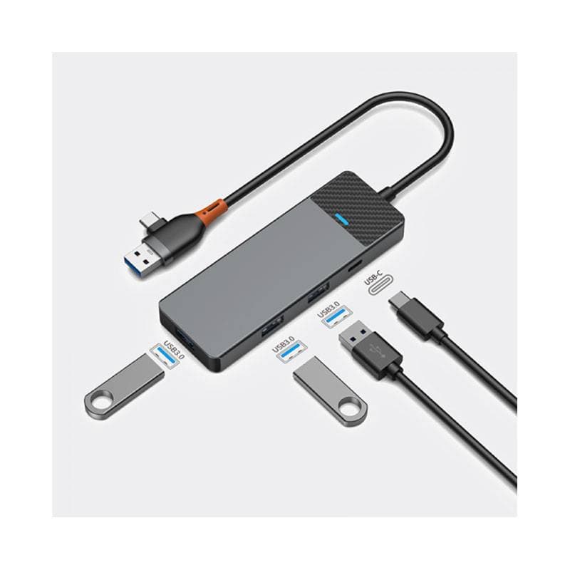 هاب تایپ سی ویوو WiWU Linker 4 In 1 USB-A&amp;C A431C Hub — تصویر ۶