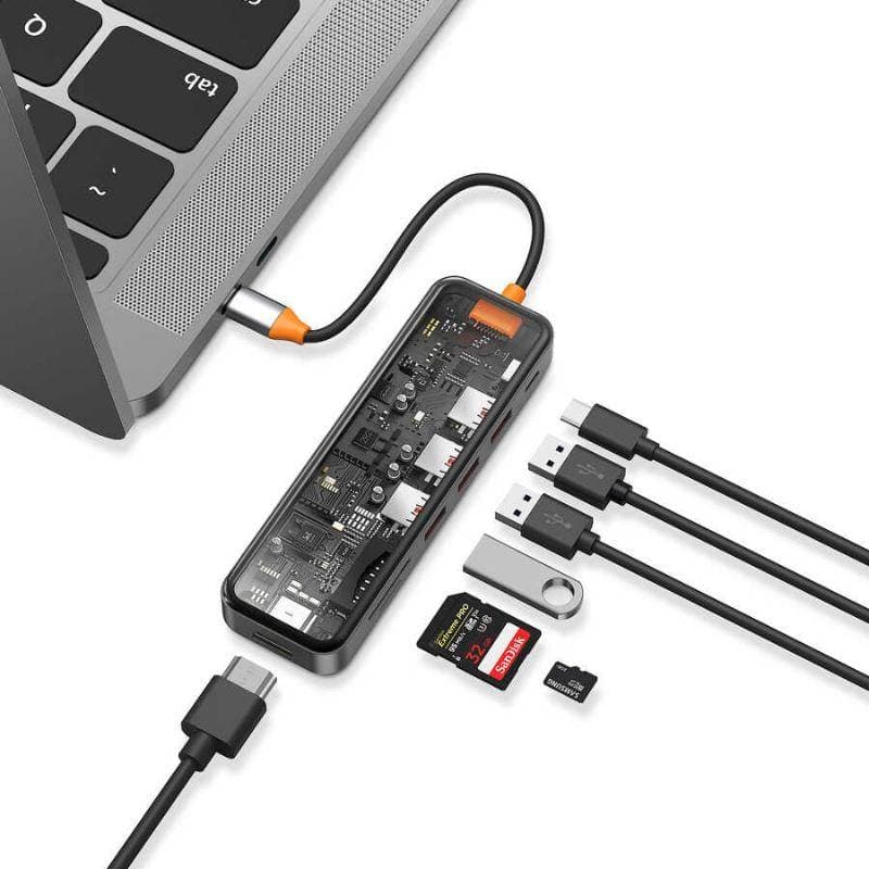 هاب تایپ سی ویوو WiWU Cyber HUB 7 in 1 USB-C CB007 — تصویر ۵