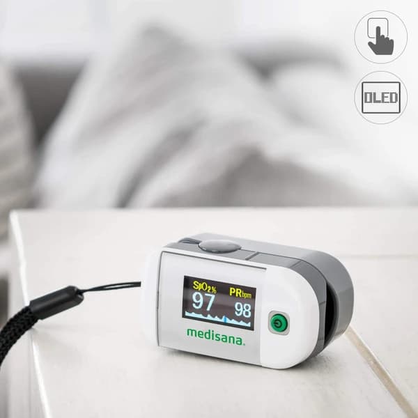 اکسیژن سنج انگشتی مدیسانا مدل PM 100 پالس اکسیمتر دیجیتال با نمایشگر OLED — تصویر ۷