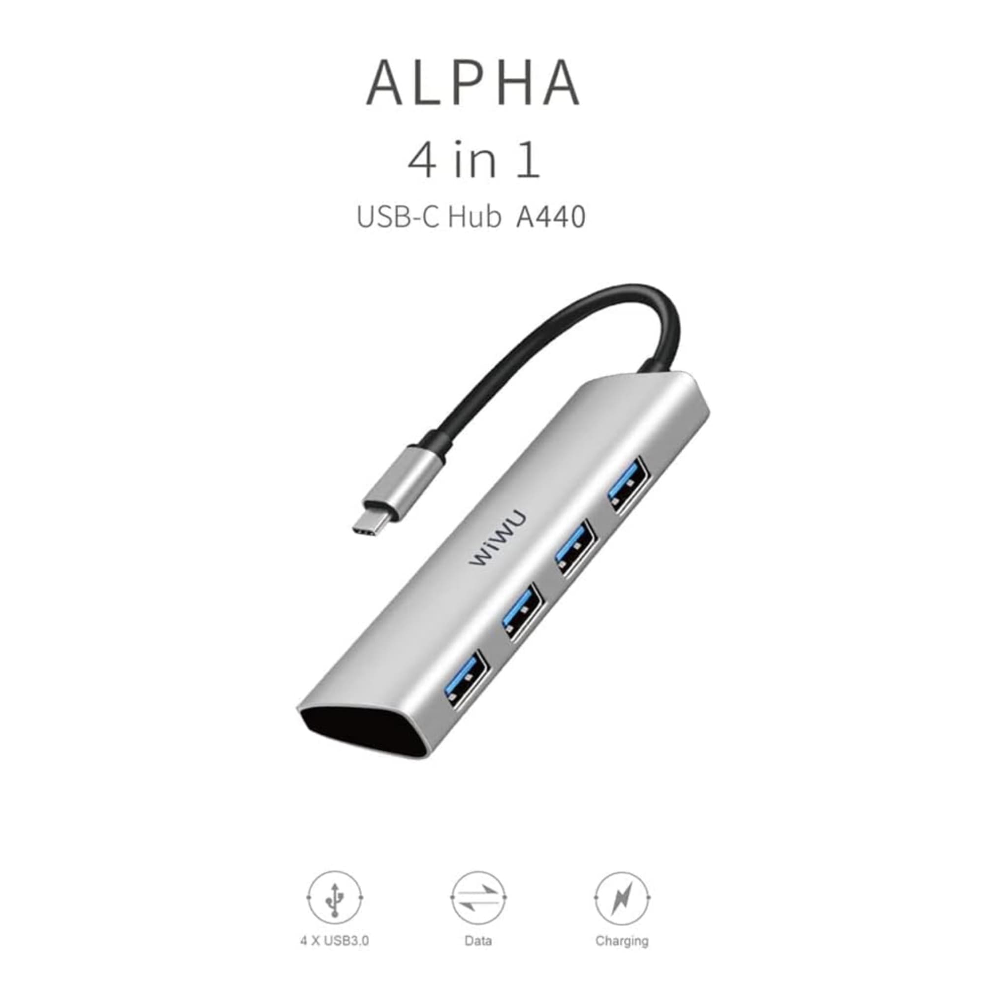 هاب 4 پورت USB-C برند WIWU مدل A440 — تصویر ۵