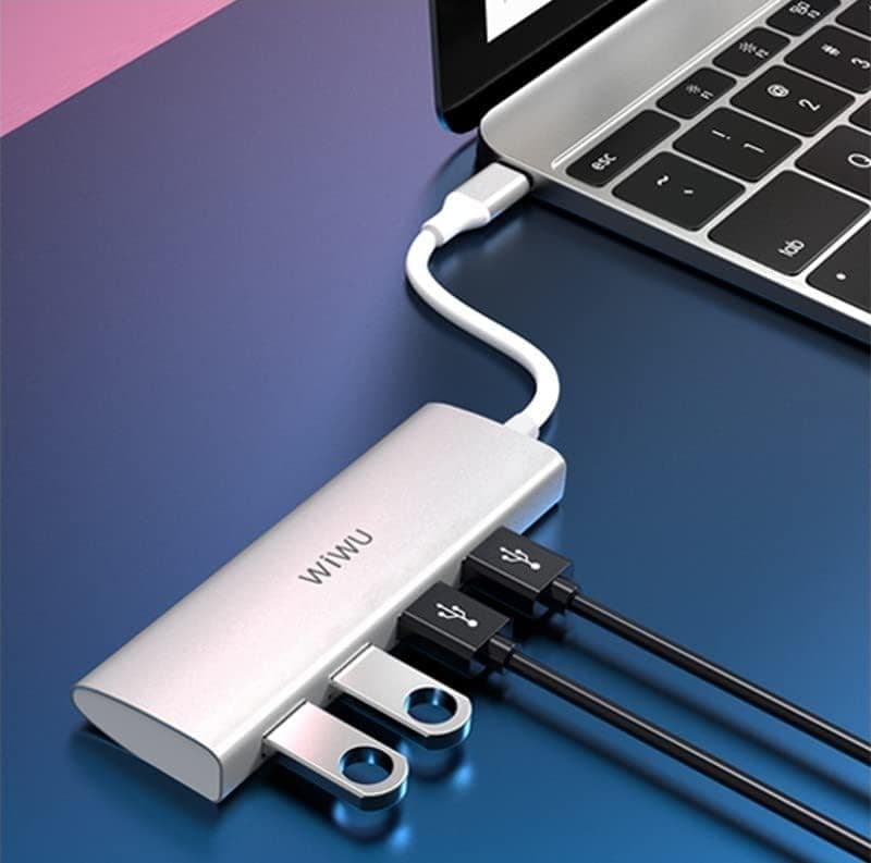 هاب 4 پورت USB-C برند WIWU مدل A440 — تصویر ۸