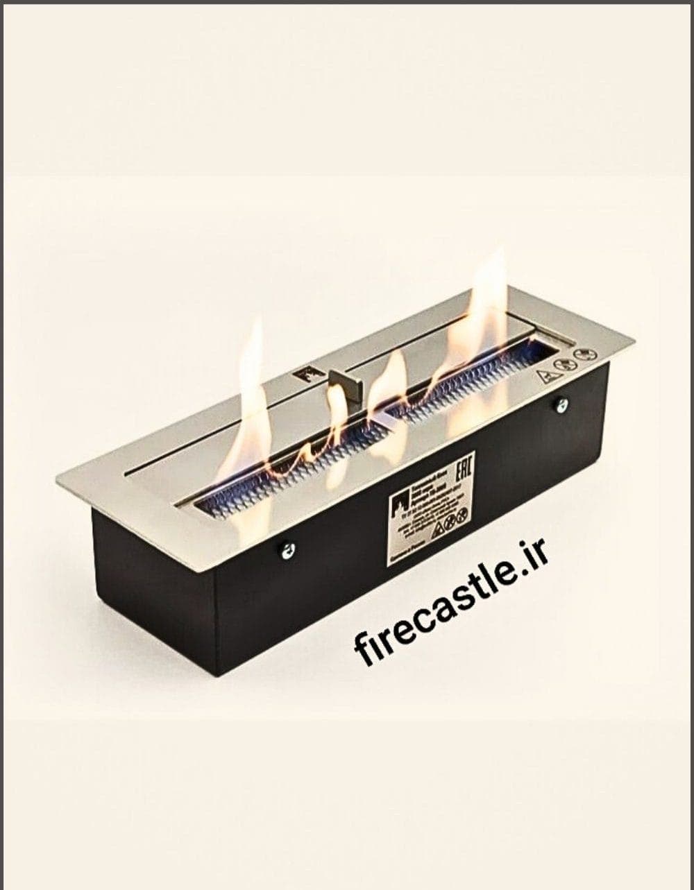 مخزن خطی شومینه بیواتانولی قصرآتش مدل fire box سفارشی