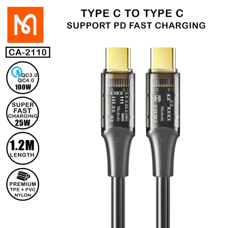کابل USB-C مک دودو مدل CA-211 طول 1.2 متر — تصویر ۳