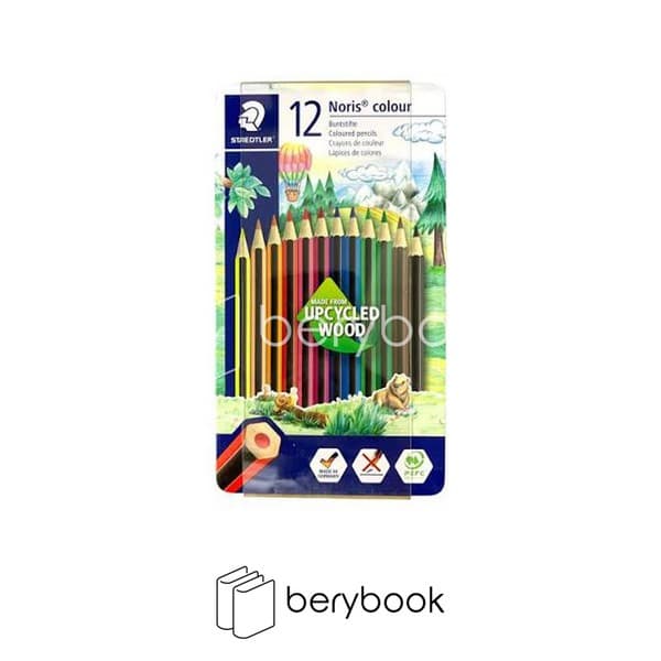 STAEDTLER / استدلر / مداد رنگی 12 رنگ / جعبه فلزی / Noris colour / 185 M12
