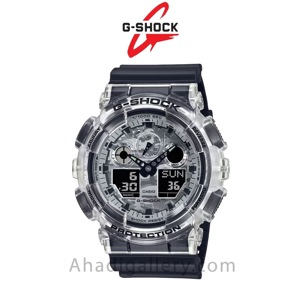 ساعت کاسیو اورجینال کد ۴۰۶۲ مدل GA-100SKC-1ADR — تصویر ۸