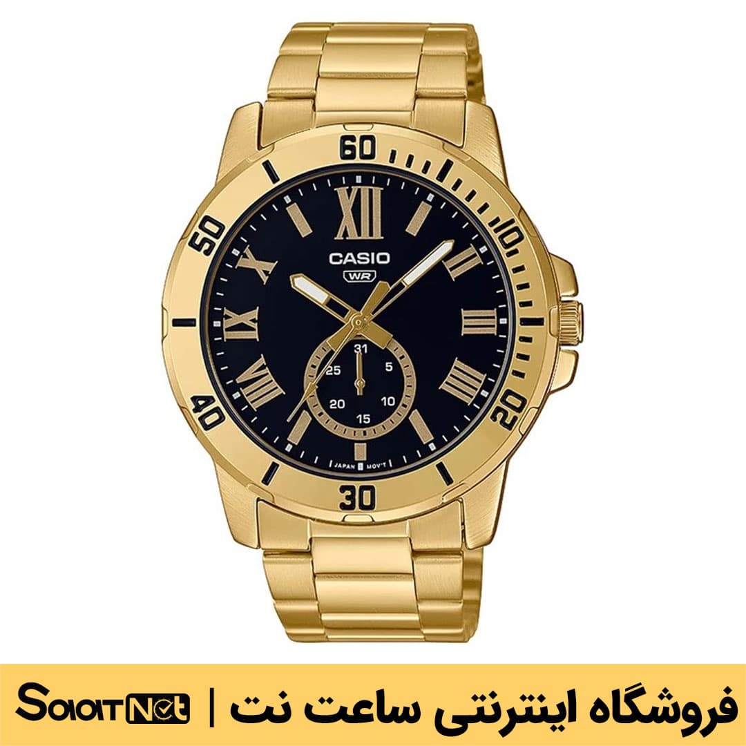 ساعت کاسیو اورجینال کد ۴۰۷۹ مدل MTP-VD200G-1BUDF