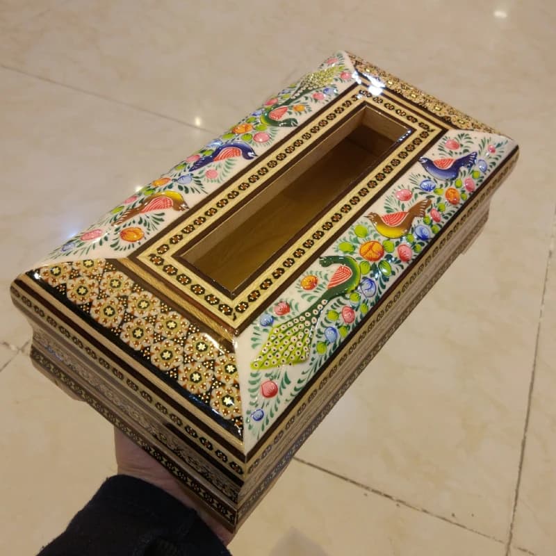 جعبه دستمال نقاشی و خاتم — تصویر ۲