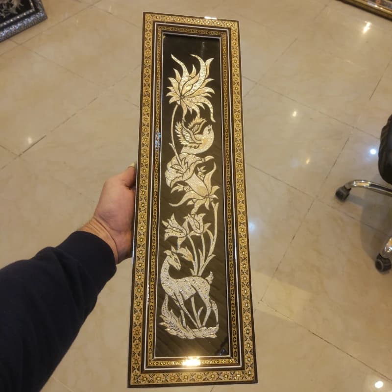 تابلو قلمزنی خاتم ستونی 15 در 50 — تصویر ۵