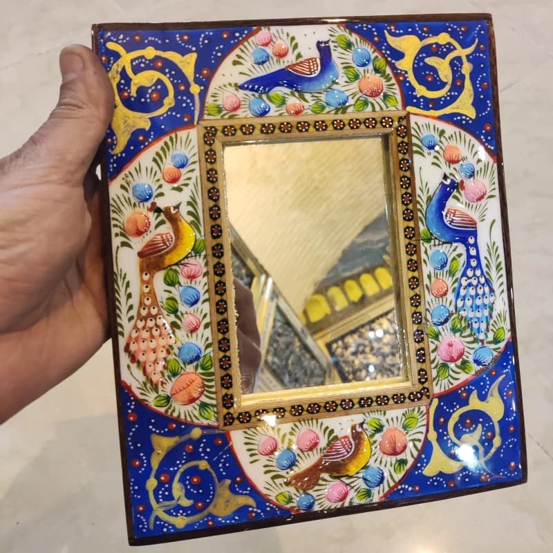 هفت سین آینه 23 در 19 مینیاتور و خاتم اعلا