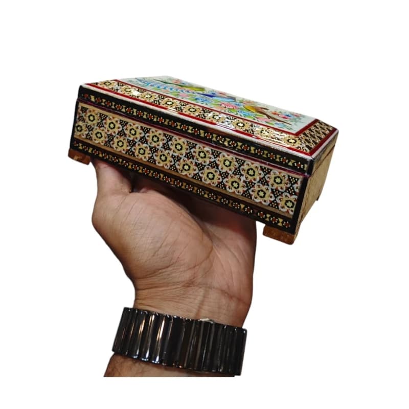 جعبه نقاشی مینیاتور خاتم سری (سه عدد) — تصویر ۴