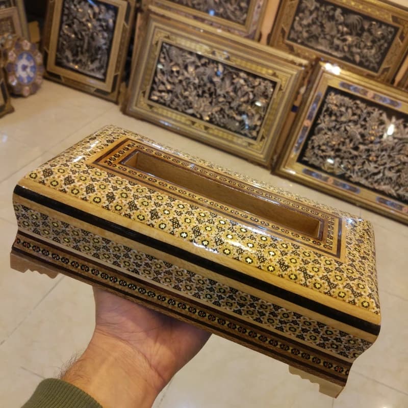 جعبه دستمال تمام خاتم — تصویر ۲