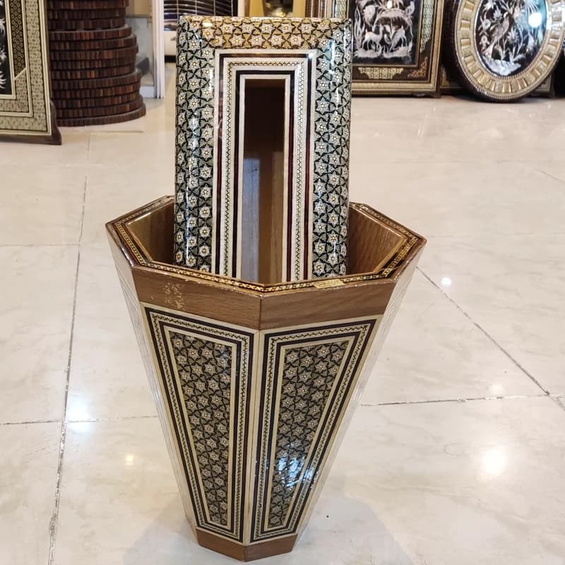 سطل و کلینکس تمام خاتم مشکی