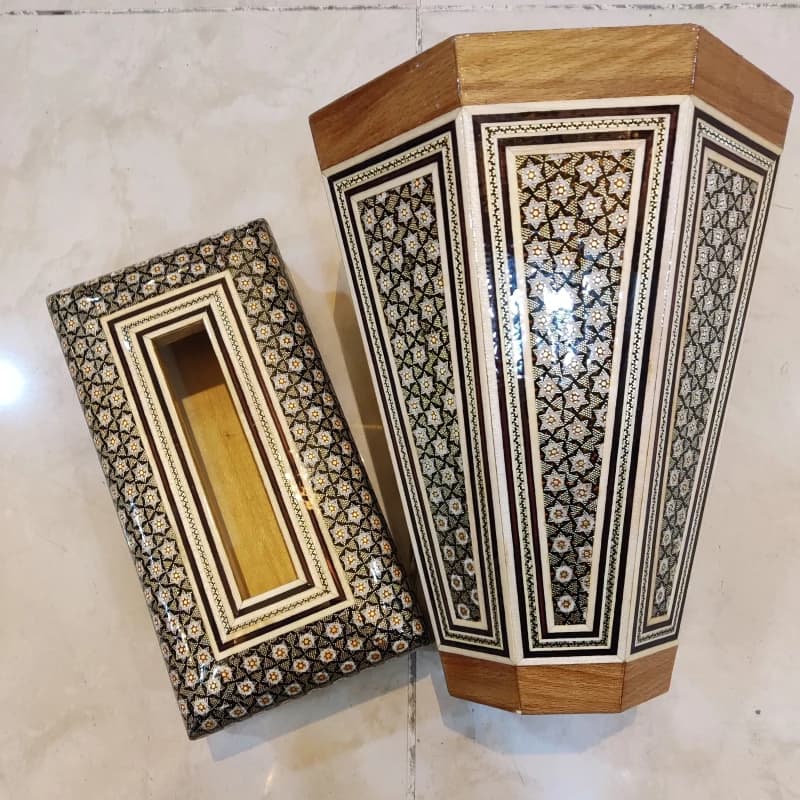 سطل و کلینکس تمام خاتم مشکی — تصویر ۴