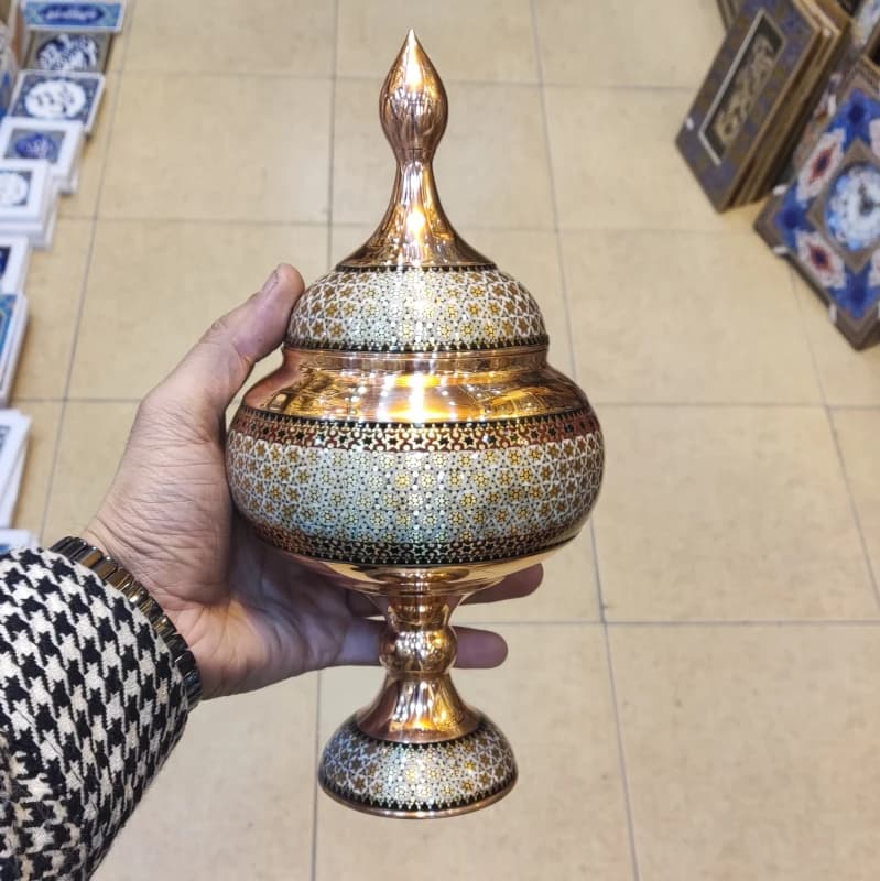 شکلات خوری مس و خاتم ارتفاع 28