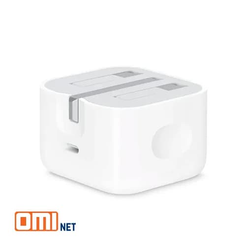 شارژر دیواری ۲۰ وات اپل مدل MHJF3B/A سه پین اورجینال — تصویر ۳
