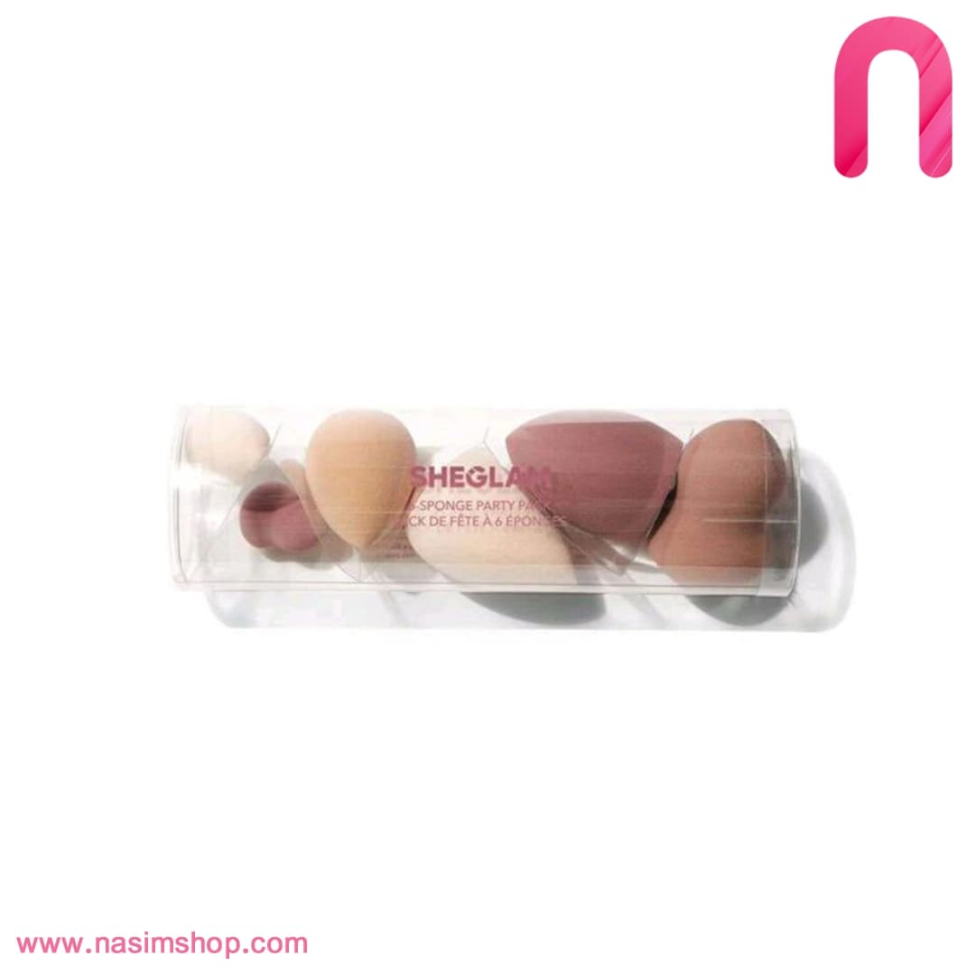 ست اسفنج آرایشی مدل PARTY PACK بسته 6 عددی شیگلم