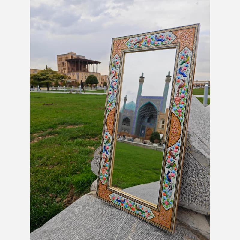 آینه سایز 30 در 60 مینیاتور خاتم — تصویر ۳