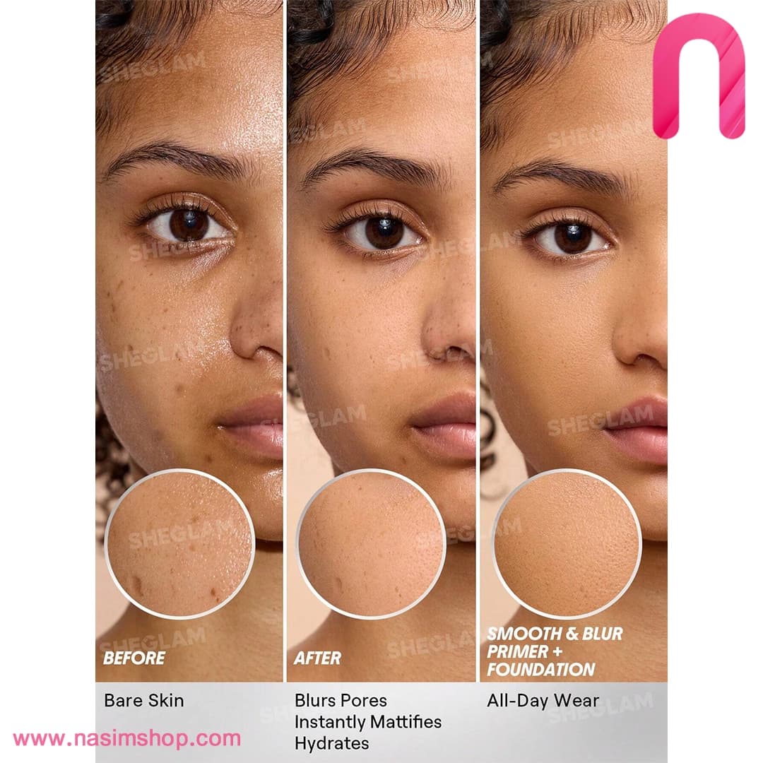 پرایمر مات کننده منافذ مدل Smooth & Blur شیگلم — تصویر ۲