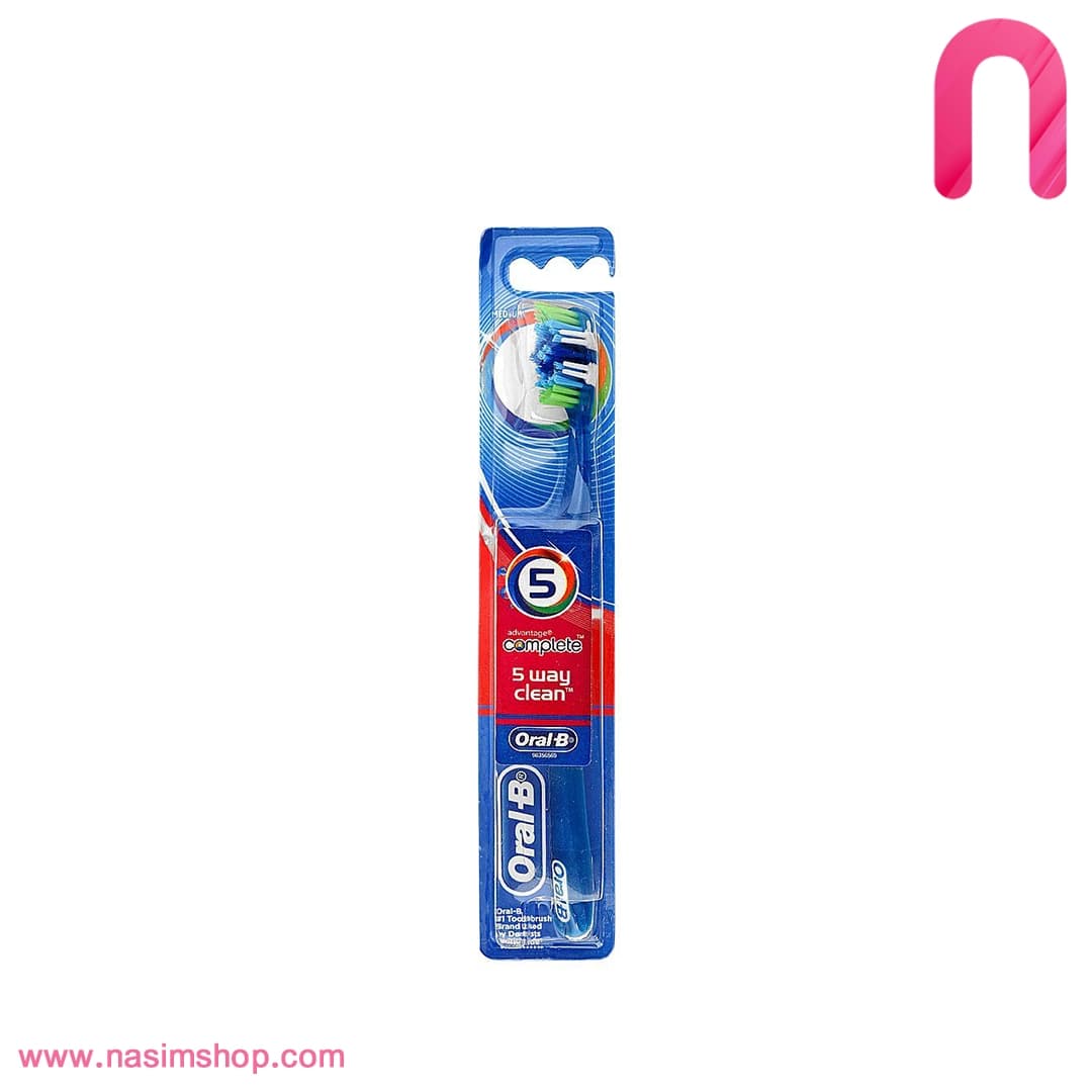 مسواک اورال بی مدل Complete 5 Way Clean مدیوم
