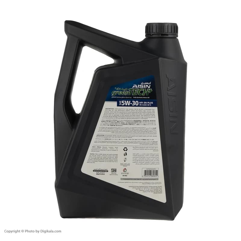روغن موتور خودرو آیسین مدل 5W-30 SN PLUS حجم 4 لیتر — تصویر ۳