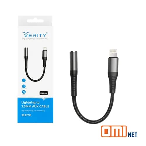 کابل تبدیل Lightning به AUX وریتی مدل Verity CB-3172iB — تصویر ۲