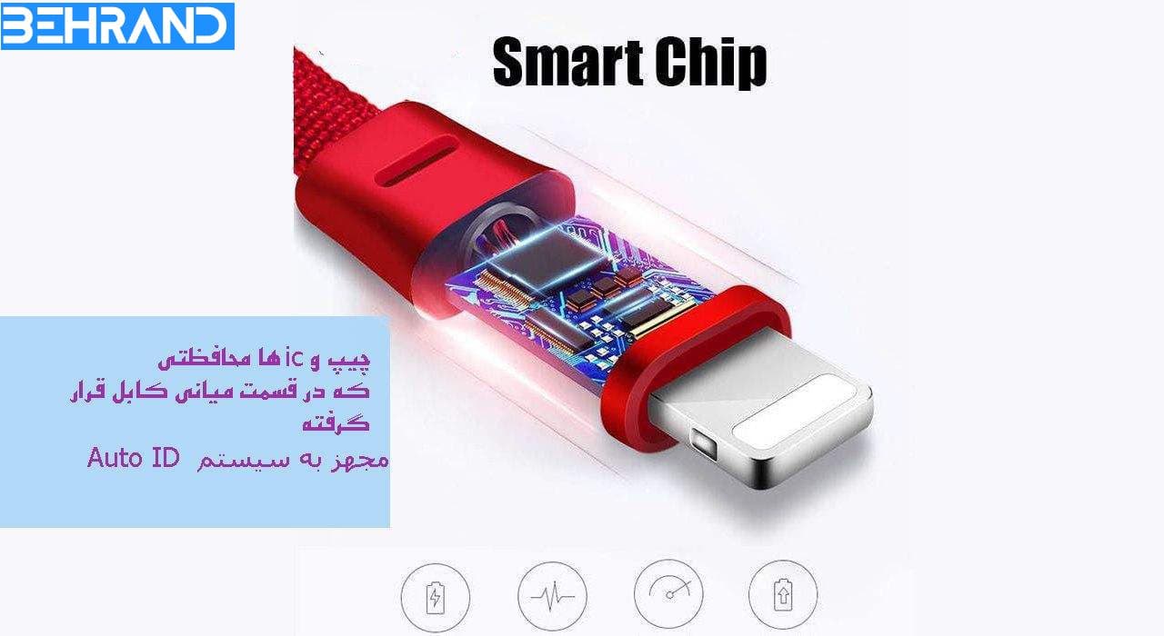 کابل تبدیل USB به microUSB موکسوم مدل CC-72 طول 1 متر — تصویر ۶