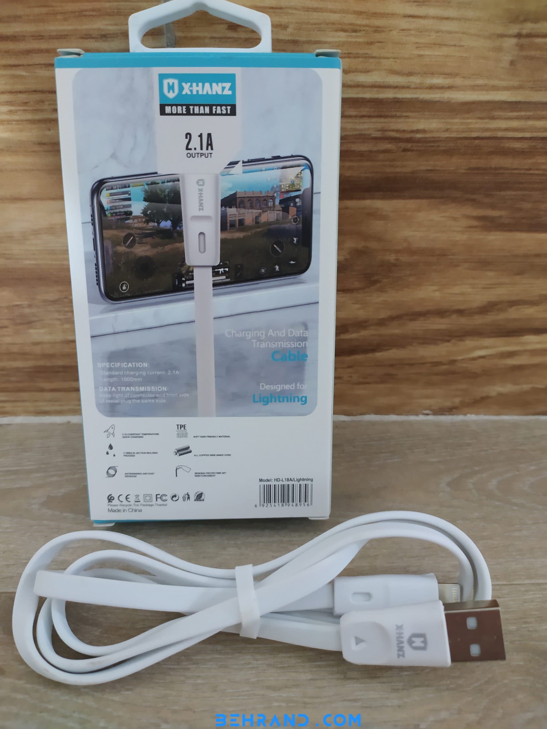 کابل آیفون X-HANZ مدل HD-L18A — تصویر ۵
