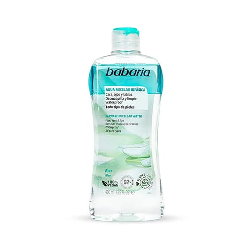 ميسلارواتر دوفاز آلوئه ورا مناسب انواع پوست Aloe باباريا 400 ميل