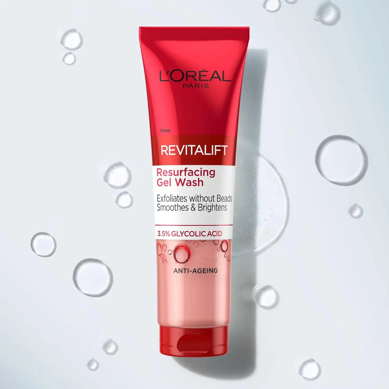 شوینده ضد پیری و آبرسان لورال پاریس (L’Oréal Paris) حاوی هیالورونیک اسید