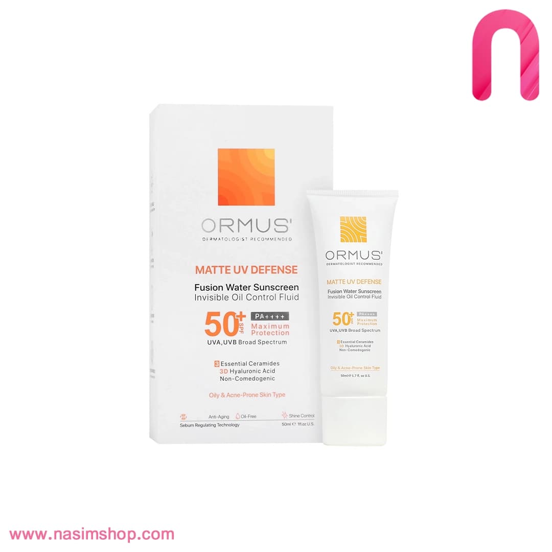ضدآفتاب فیوژن واتر +SPF50 پوست چرب اورموس