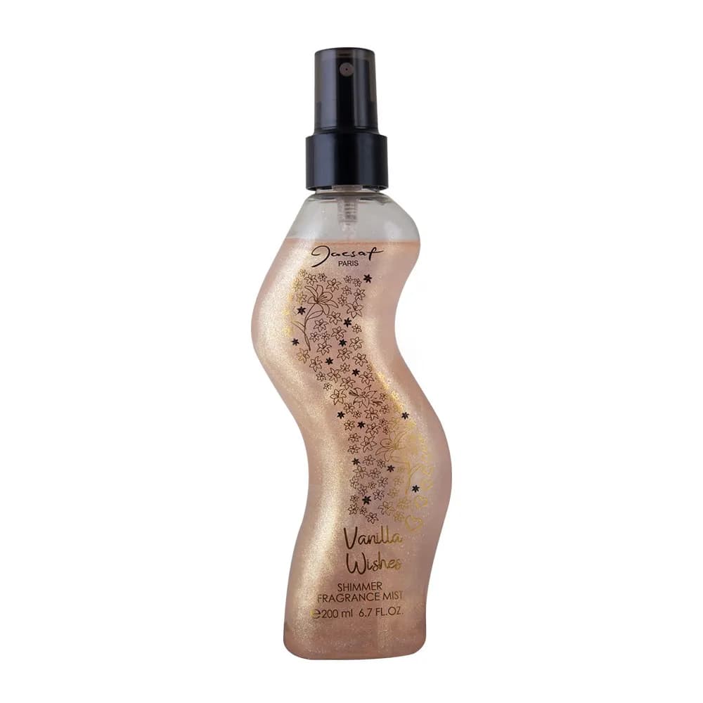 بادی اسپلش شاین وانیلا ویشز ژک ساف 200 میل | Jacsaf Vanilla Wishes Shimmer Body Splash 200ml