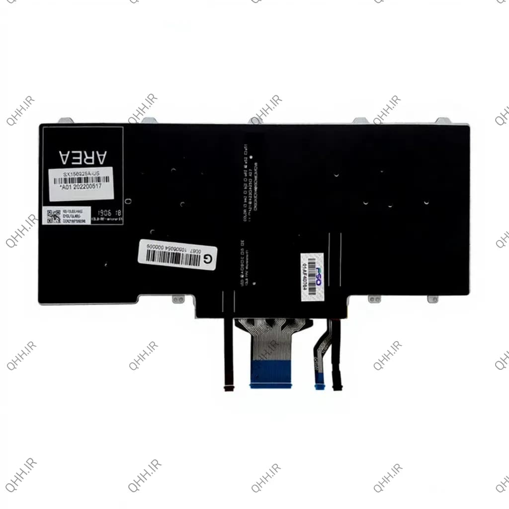 کیبرد لپ تاپ دل Latitude E5470 مشکی-اینترکوچک-با موس و بک لایت-بدون فریم — تصویر ۵