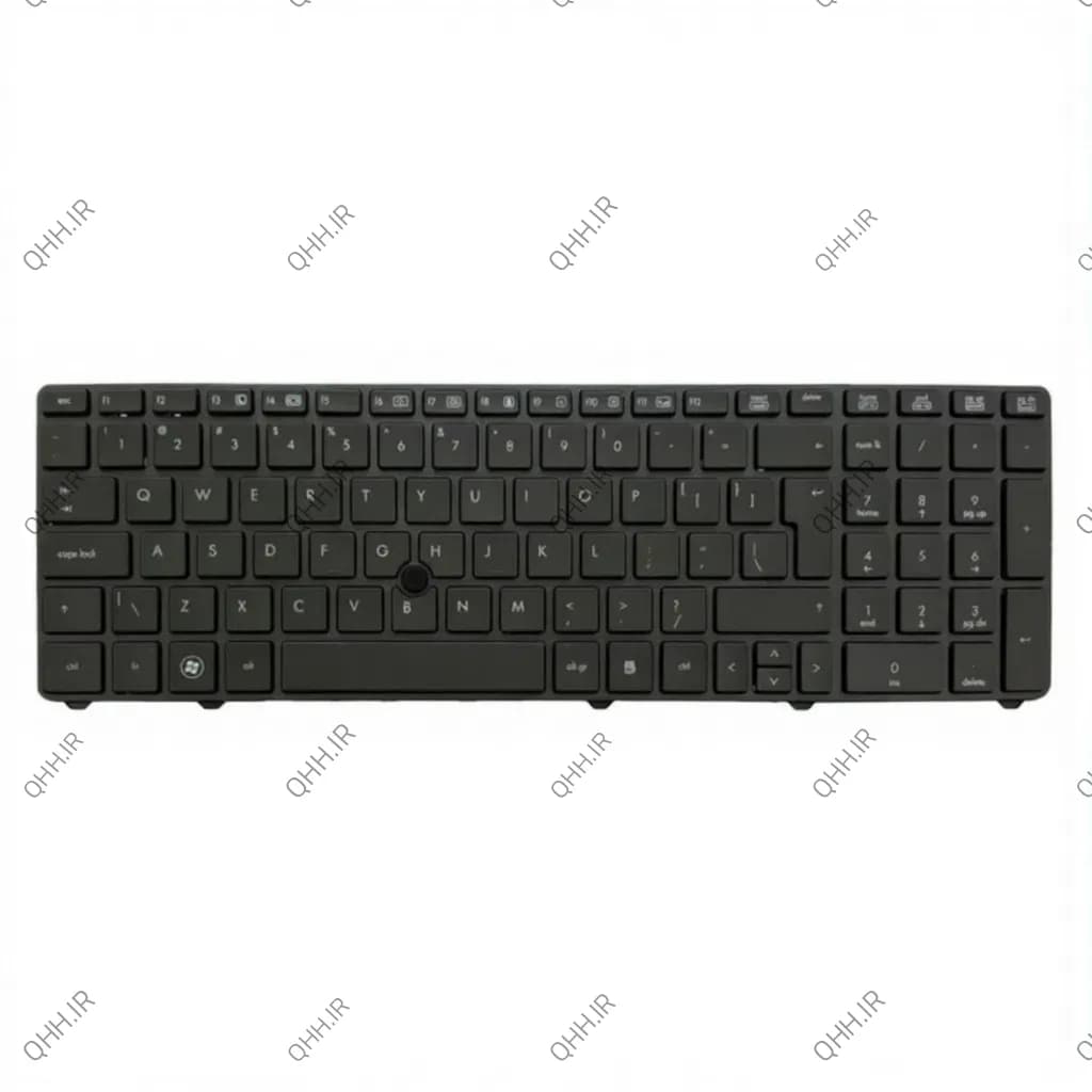 کیبرد لپ تاپ اچ پی EliteBook 8770W مشکی-با موس-با فریم — تصویر ۴