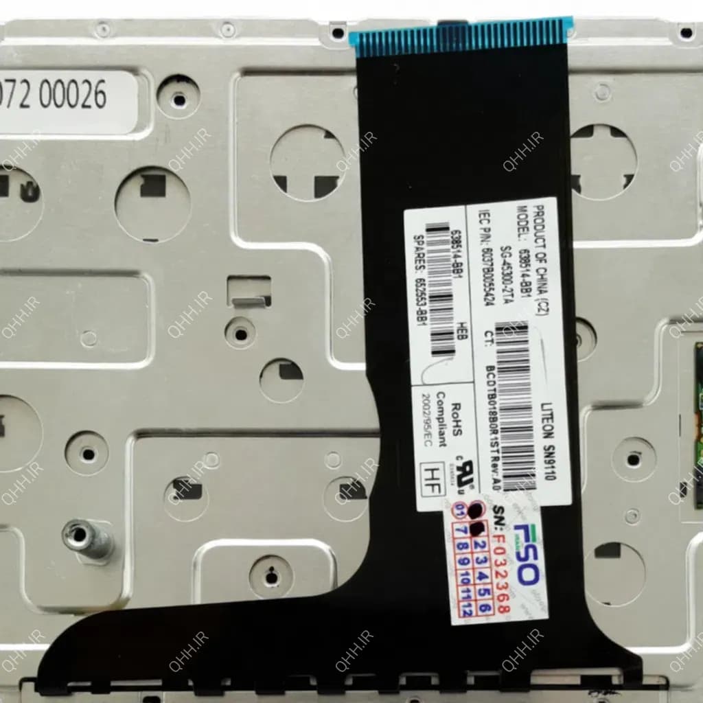 کیبرد لپ تاپ اچ پی EliteBook 8770W مشکی-با موس-با فریم — تصویر ۶