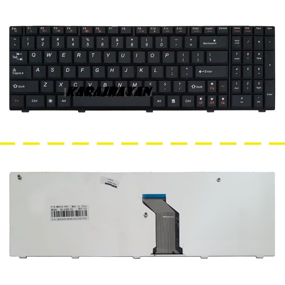 کیبرد لپ تاپ لنوو IdeaPad G560 مشکی