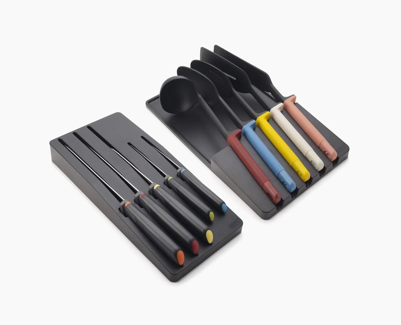 ست کفگیر و ملاقه و چاقوی 10 پارچه داخل کشوی رنگی جوزف جوزف 10-piece Multicolour In-drawer Knife & Utensil Set