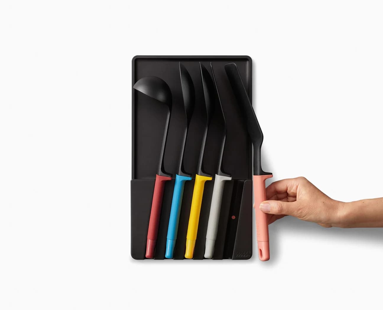 ست کفگیر و ملاقه و چاقوی 10 پارچه داخل کشوی رنگی جوزف جوزف 10-piece Multicolour In-drawer Knife & Utensil Set — تصویر ۷