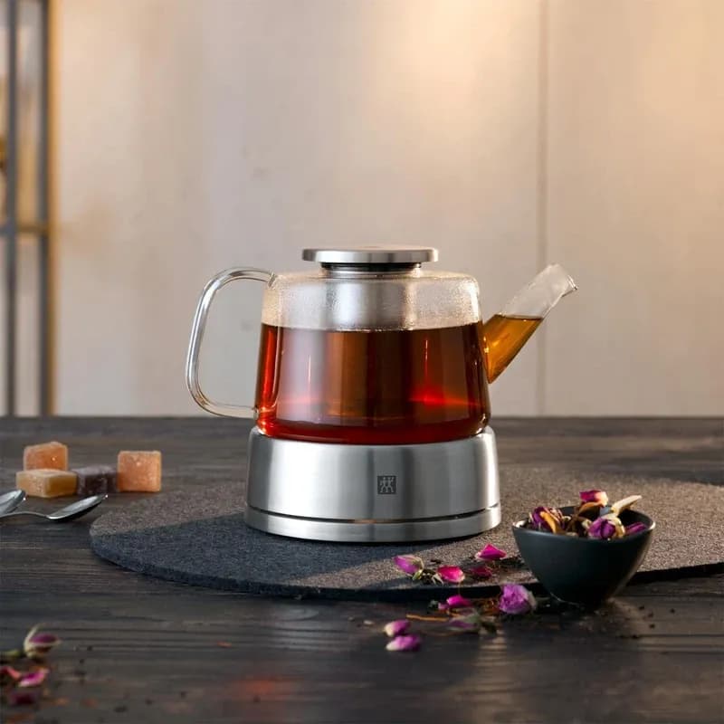 قوری وارمر دار استیل و شیشه زولینگ مدل سورنتو ZWILLING Sorrento Tea and coffee pot