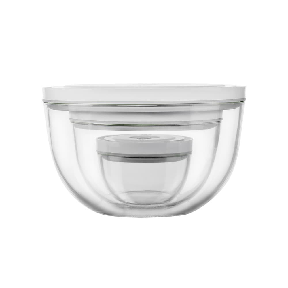 ست سه عددی کاسه وکیوم شیشه ای خلاء و نگهداری زولینگ ZWILLING Fresh & Save Glass Vacuum Bowls, Set of 3 — تصویر ۴